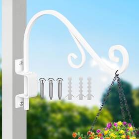 B0cwr1b8qs Goodbuy 16 Inch Swivel Metal Plant Hanger Outdoor Dual Hook Heavy Duty Wall Mount Bird Feede