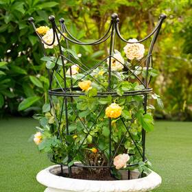 Goooxim Obelisk01 Large Obelisk Trellis For Plant Supports 18.5in X 22.9in - Durable Metal Gard