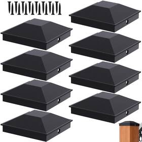 Goovilla Gv-slpc8pb-66 6x6 Post Caps Black Actual 5.5 Inch X 8pack Fence 16 Screws