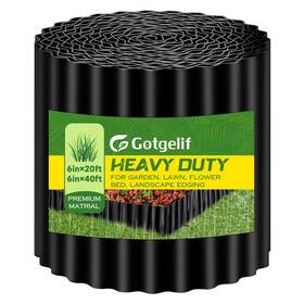 Gotgelif Gf-mge-6x40 6 Inch X 40 Ft Corrugated Metal Garden Edging Durable And Sturdy Galvanized Steel