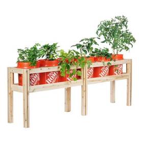 6-bucket Greenes Fence 052144716071 84 Inch X 16 30 Elevated Wood Cedar Garden Frame