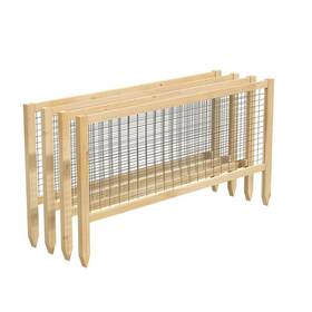Greenes Fence 313094736763 45 Inch Cedar Garden 4 Pack Wood Frame Barrier Yard Panel Landscape