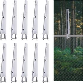 Grelwt 445045711727 10 Pack 15.7 Inch Barbed Wire Arm For 1-5/8 Chain Link Fence U Bracket Design Gal