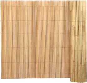 Groovboo 445037269243 4ft X 13ft Natural Bamboo Slat Screening Roll Outside Privacy Fencing P