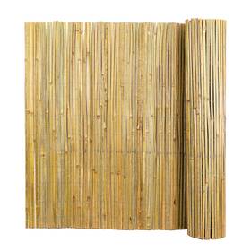 Groovboo Bg-bss-0610 Natural Bamboo Slat Fence Roll Eco-friendly Privacy Screen For Garden And Balcony