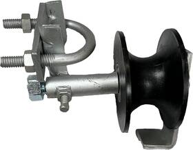 101-175 Gsports Chain Link Rolling Gate Nylon Track Rollers 2 Inch Frame X 1-5/8 Pipe Wheel