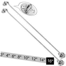 Gumiho 634383396889 Cabin Hook 2pcs Sus 304 Stainless Steel Eye Shed Gate Door Latch S