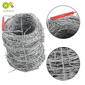 Gurdtopo Opp2247094 4-point Barbed Wire Roll 328 Ft 18 Gauge 1.6mm Strong And Flexible For Yard