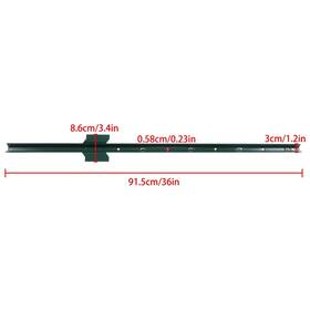 Gurdtopo Opp2918392 Sturdy Duty Metal Fence U Post For Fencing Posts Garden Yard Outdoor