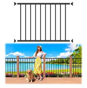 2604 Guwezoy 762849960593 1 4ft X 36in Aluminum Deck Railing Kits Aama Grade Textured Matt Black