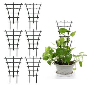 Gwokwai 768176124806 6 Pcs Plant Trellis Indoor Stackable Climbing For Small Potted Plants