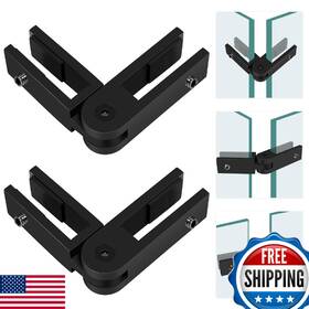 B0d5hnbxc4 Gyykzz Adjustable Glass-to-glass Clamp 2-pack 90-270 Matte Black Railing B0d5hnbxc4 Gyykzz Adjustable Glass-to-glass Clamp 2-pack 90-270 Matte Black Railing