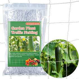 H-netting-pltre 711181882032 2 Pcs 5x15ft Garden Trellis Net Polyester Square Mesh For Climbing Plants Vines