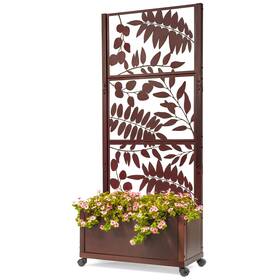 Gar644 H Potter Patio Trellis Planter Large Metal Privacy Screen Leaf Pattern Gar644 H Potter Patio Trellis Planter Large Metal Privacy Screen Leaf Pattern