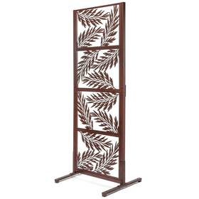 Gar660 H Potter Standing Mahogany Trellis Patio And Deck Metal Privacy Screen