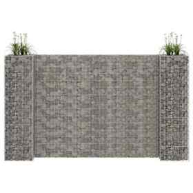 145665 H-shaped Gabion Planter Steel Wire 102.4 X15.7 X78.7