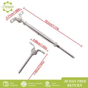 Handdo 2278124 20 Pairs 1/8 Inch Cable Railing Kit Swage Toggle Turnbuckle 180 Adjustable T316