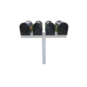 Handy Post 313025648639 For 4 Mailboxes 42 Inch X 45 5 Vinyl Sleeve In White