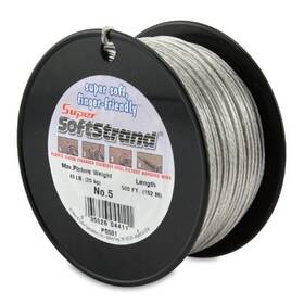 Ps501 Hanging Solutions Supersoftstrand 500-feet Picture Wire Vinyl Coated Stranded Stainless Steel