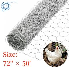 Happy19star Hp39900 72 Inch 50ft 2 Holes Galvanized Poultry Net Metal Fencing Chicken Wire High Quality