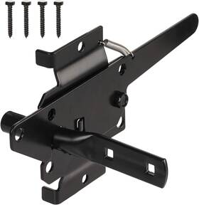 Hardware 445005217290 Post Mount Gate Latch For Wooden Fence - Heavy Duty Self Locking Hard