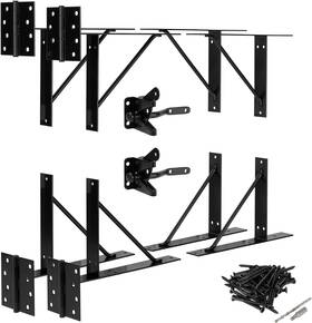 Hardware 705353798429 2 Sets Gate Corner Brace Bracket Heavy Duty Anti Sag Frame Kit Adjustable