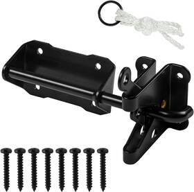 Hardwear 726084362178 Heavy Duty Automatic Gate Latch For Wooden Fences With Pull String 7.5 Inch Self-lo