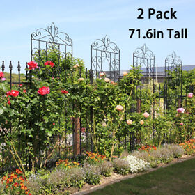 Heavy Duty Metal Garden Trellis Stable Vines Climb Plants Outdoor Yard