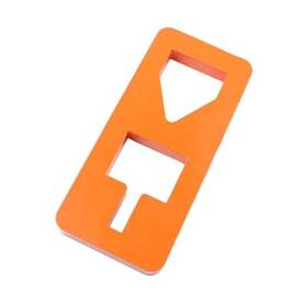 Heiher 20225266 T Post Puller Plate Heavy-duty Steel Quick Remove T-posts From Square Orange