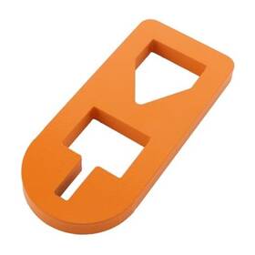 Heiher 20225580or T-post Puller Plate Tool Heavy Duty Farm Garden Equipment Use Semicircle Orange