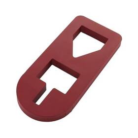 Heiher 20225580r T-post Puller Plate Tool Heavy Duty Farm Garden Equipment Use Semicircle Red