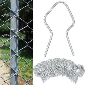 Hicarer 313042837801 200 Pcs T Post Clips Metal Wire Fence Galvanized Steel Tie Ez Twis