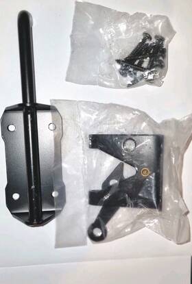 Hillmaster Hm600 Steel Gravity Gate Latch Black Painted Finish With Fixings