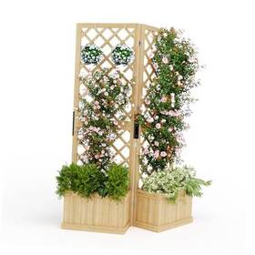 Fk4rp3jovfjym1evfc-kyghs62 Hipicute Wooden Planter Box Privacy Screen 41 Inch X 10 65 Freestanding Transitional