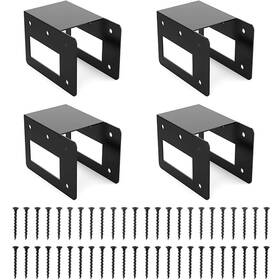 Hlsicnalm 500397995 Outdoor Fire Wood Racks Heavy Duty Steel Bracket Kit For