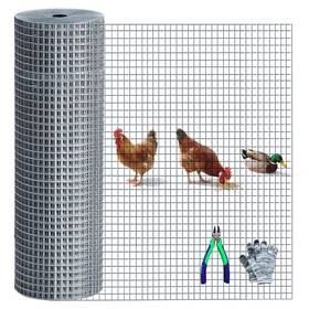 Hmolikh 653387262037 Chicken Wire Fencing Hardware Cloth 1/2 Inch 19 Gauge Rust-resistant