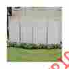 Hn-sun203 Suncast Outdoor Privacy Screen White Portable Patio Lattice Divider Fence Deck Garden