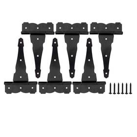 Home Master Hardware B086p86l9p 8 Inch Heavy Duty Black T-strap Hinge For Gate Shed Door