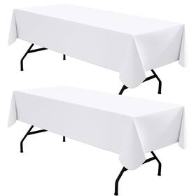 Homing Puzb016 2 Pack Rectangle Vinyl Tablecloth Waterproof Spillproof Plastic Flann