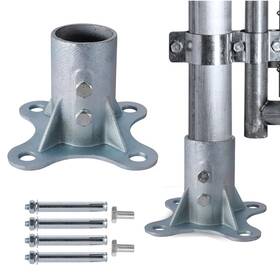 8-floorflange Hoobbs 2-3/8-floorflange Chain Link Fence Post 2 1/2 Inch Floor Flange Pipe Galvanized