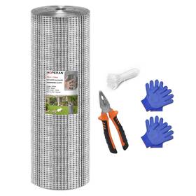Hoperan 768420296969 Hardware Cloth 1/2 Inch 48 X 100 Ft Mesh 19 Gauge Chicken Wire - Steel