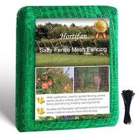 Hf-jbf-50-04100 Hortifan Temporary Fence Plastic Mesh Fencing 4ft X 100ft Garden Bird Netting Safety