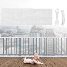 Tao-hosuly-1437 Hosuly Banister Guard 30 X 3 Ft Balcony Netting For Kids White