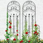 Hp008 Amagabeli Garden Home Rustproof Black Iron Butterfly Trellis 725704656734