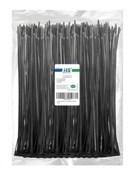 Hs Hs4835005 Plastic Zip Wire Ties Black Nylon Cable For Fencing Travel Outdoo