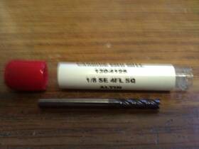 Htc Tool & Cutter 130-4125 .125 Inch 1/8 4fl Se Regular Length Altin Carbide End Mill X 1/2