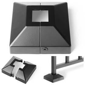 Hulave 747165798563 Split Post Cover Fits 1x1 Post/3.5x3.5 Base 1 Inch X1 Black Hulave 747165798563 Split Post Cover Fits 1x1 Post/3.5x3.5 Base 1 Inch X1 Black