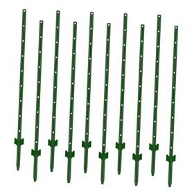 Hulius Vc5-10 Fence Posts 5 Feet Pack Of 10 3-4-5-6-7ft Heavy Duty Garden Metal 5ft 10pcs