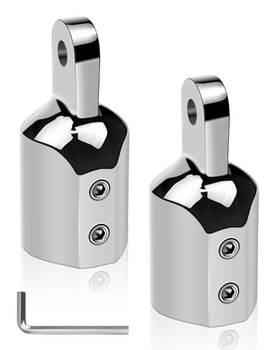 Btc1103 Hz Marine Bimini Top Cap Fittings Eye End Caps Stainless Steel 316 External Round Tubing