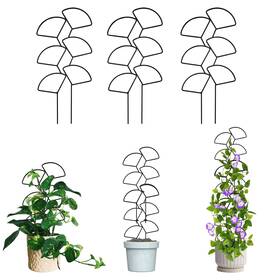 Qmf-2501 Ia Garden Indoor Plant Trellis For Climbing Plants 3 Pack Stackable